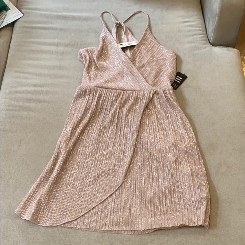 Express Pink Shimmer Dress NWT